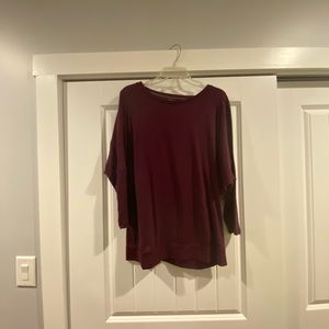 Plum open back champion shirt